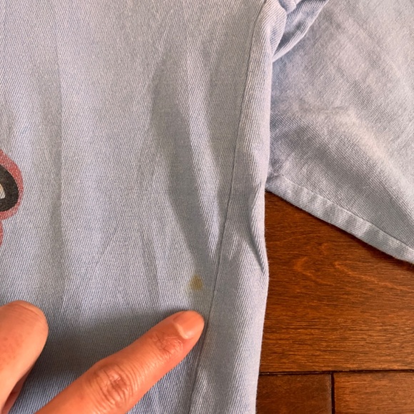 Y2k Exco jeans long sleeve hip hop vintage baby blue light blue - Picture 3 of 5